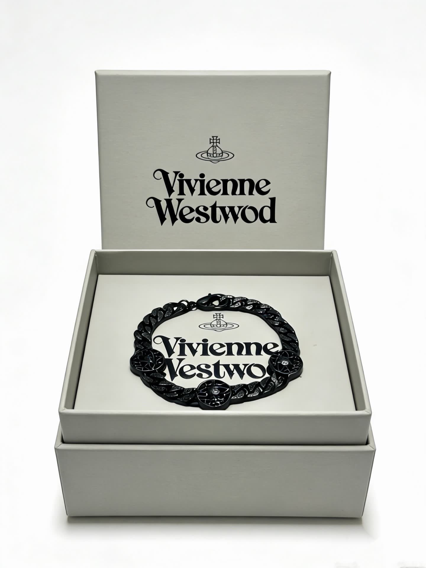 Vivienne Westwood Black Chain Bracelet